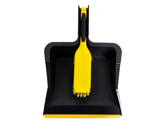 Bulldozer Dustpan & Brush Set