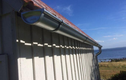 Roof and Guttering with Lindab Self Locking Gutter End Cap - SCP Online Store