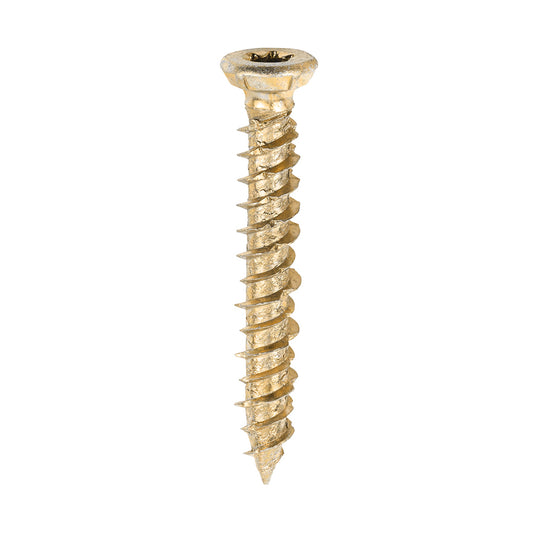 7.5mm Countersunk Concrete Screws Yellow Box 100