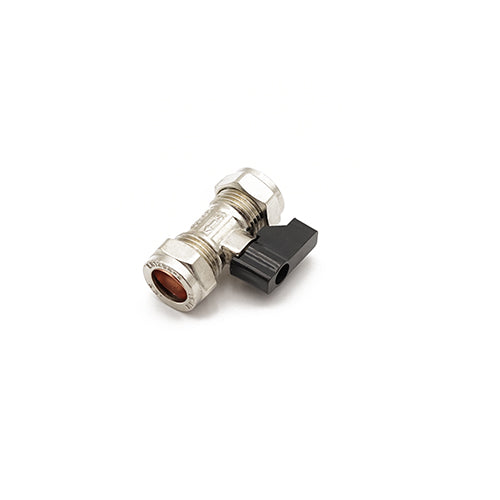 QQL Lever Operated Isolating Valve Chrome Plated Brass 15mm