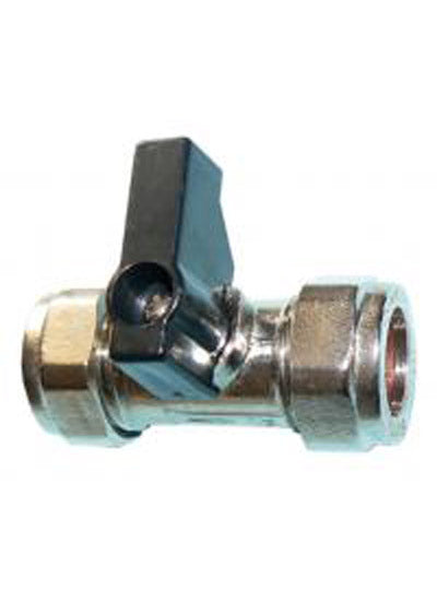 QQL Lever Operated Isolating Valve Chrome Plated Brass 22mm