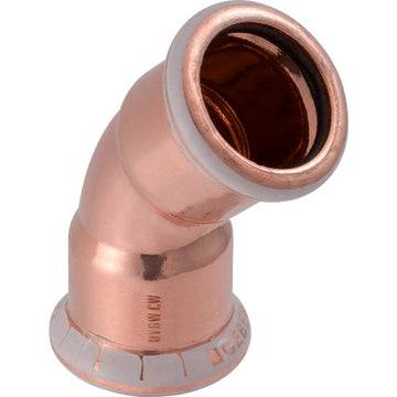 Geberit Mapress Copper Bend 45° (Water)