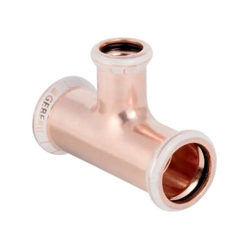 Geberit Mapress Copper Reduced T-Piece (Water)