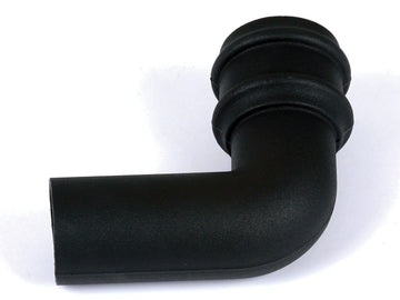 Cascade 68mm Round Downpipe 92.5° Spigot Bend – Black