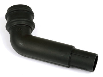 Cascade 68mm Round Downpipe 112° Spigot Bend – Black