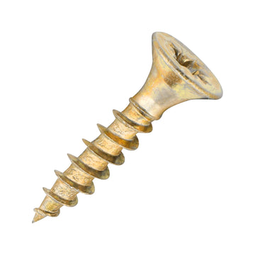 SiDAX General-Purpose Woodscrews 3.0mm x 15mm - 20mm – Pozi Countersunk Zinc & Yellow