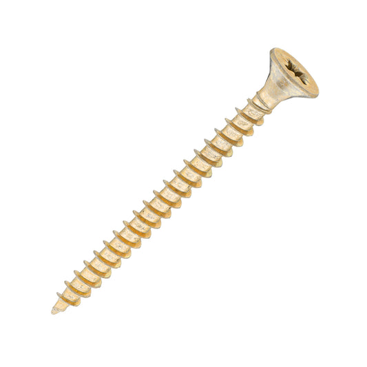 SiDAX General-Purpose Woodscrews 4.5mm x 40mm - 70mm – Pozi Countersunk Zinc & Yellow