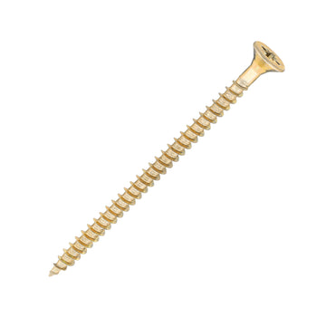SiDAX General-Purpose Woodscrews 5.0mm x 25mm - 120mm – Pozi Countersunk Zinc & Yellow