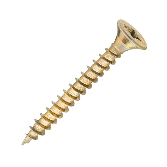 SiDAX General-Purpose Woodscrews 6.0mm x 50mm - 240mm – Pozi Countersunk Zinc & Yellow