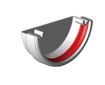 PVC Half Round Stopend