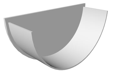 PVC Half Round Internal Stopend