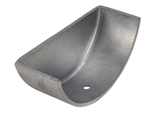 Cast Aluminium Half Round Internal Stop end