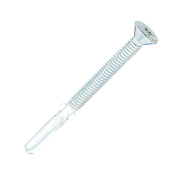 Metal Construction Timber to Heavy Section Screws - Countersunk - Wing-Tip - Self-Drilling - Zinc