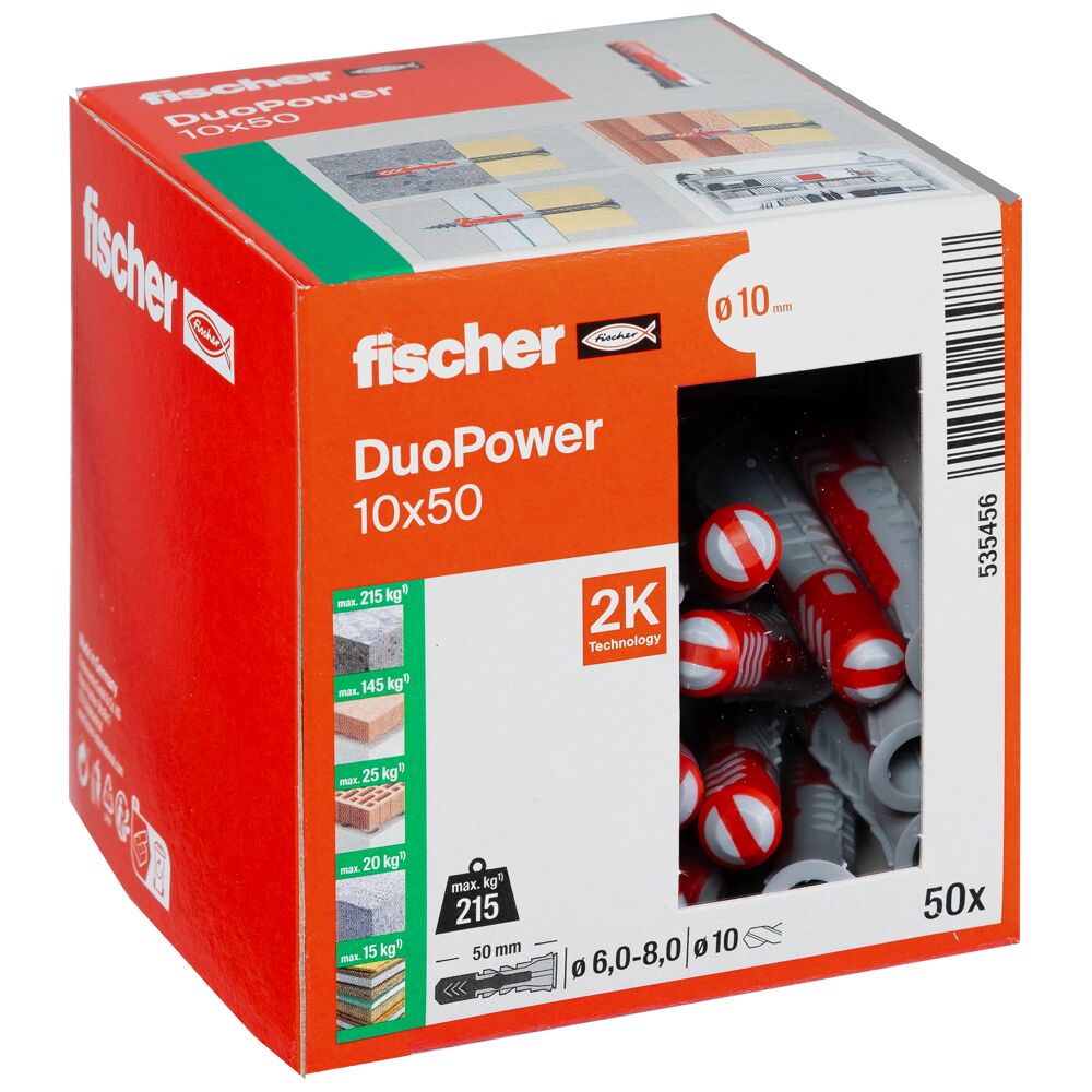Fischer DuoPower 10 x 50 box of 50