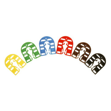 Horseshoe Packers - 300 mixed pack, 45x55mm, colour coded by thickness