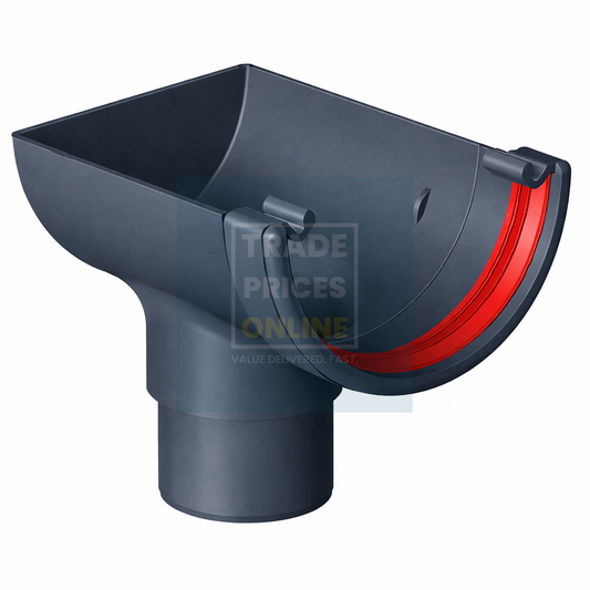 PVC Half Round Stopend Outlet