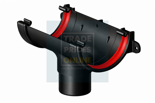 PVC Half Round Running Outlet