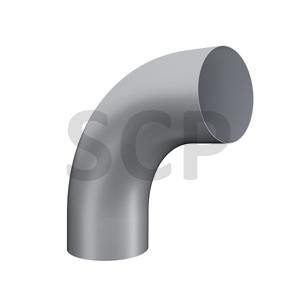 Lindab Conical Downpipe Bends - Silver Metallic - SCP Online Store