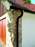 Roof with Lindab Half Round Gutters and Downpipes - SCP Online Store